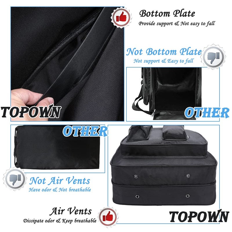 TOPOWN Premium Ice Skate Bag for Men & Women - Roller Skate Bag in Black & Rose Red - Image 3
